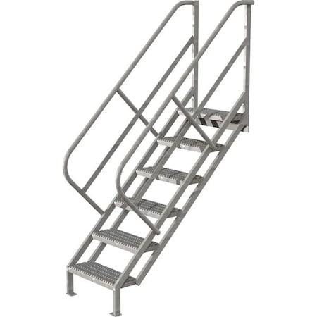 Tri-Arc 95 in Overall H, Stair Unit, Steel, 6 Steps, 450 lb Load Capacity WISS106242