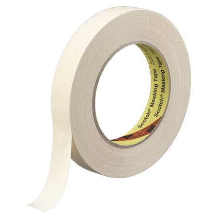 3M Painter's Tape, 36 mm W x 55 m L, 6.3 mil Thick, Tan, Rubber Adhesive, 24 PK 232