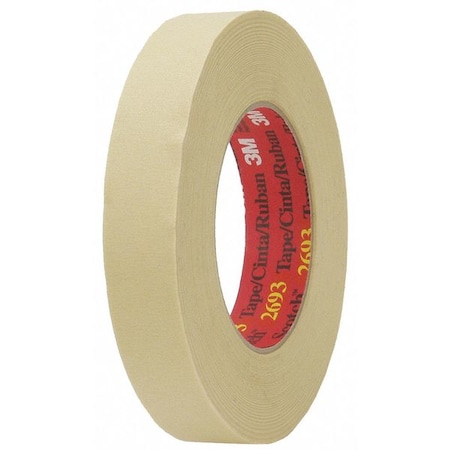 3M Painter's Tape, 24 mm W x 55 m L, 7.9 mil Thick, Tan, Rubber Adhesive, 36 PK 2693