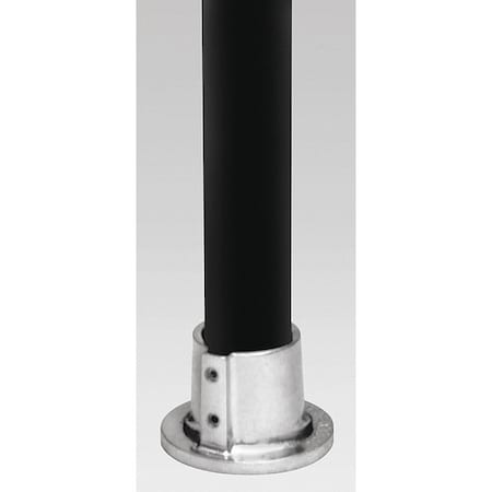 Hollaender Structural Pipe Fitting, Round Base Flange, Aluminum, 1 in Pipe Size, 32510 lb Tensile Strength 43-6