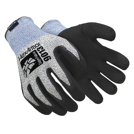 Hexarmor Cut Resistant Coated Gloves, Cut Level A8 , Dipped , Nitrile , Sandy , XL 1 PR 9013-XL (10)