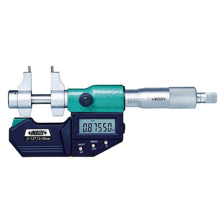 Insize Electronic Micrometer, 1 to 2" Range 3520-50E