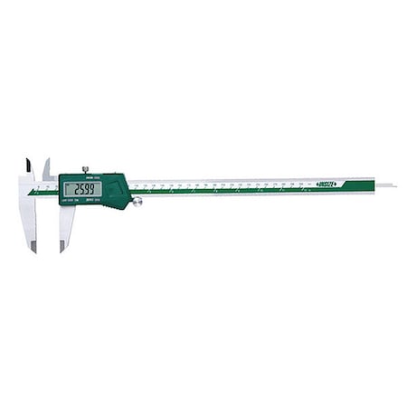 Insize Digital Caliper, 2-1/2" Jaw Depth, SS 1196-300