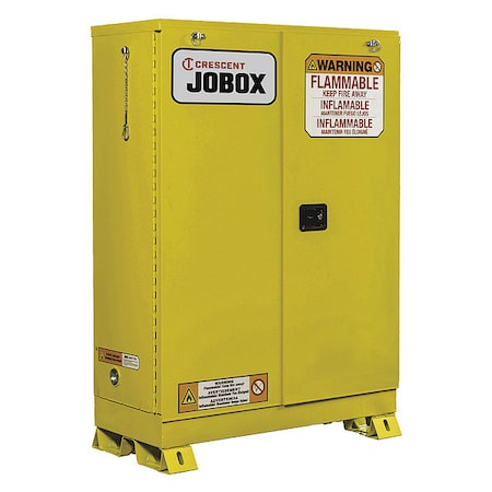 Crescent Jobox Safety Cabinet, 45 gal. Cap., 66-23/32" H 1-757640