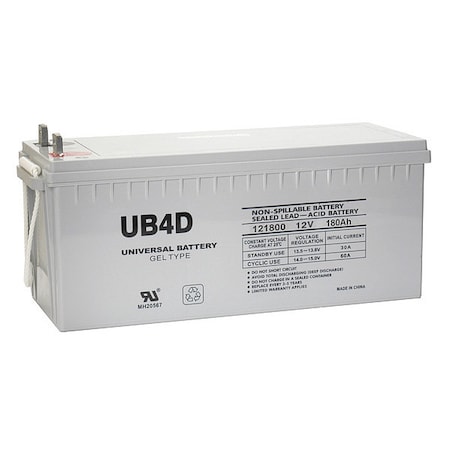 Zoro Select Sealed Lead Acid Battery, 12VDC, 8.43" H 40701