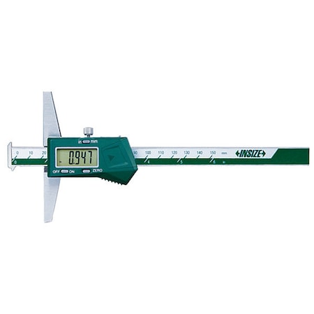 Insize Electronic Depth Gage, 0 to 6" Range 1144-150A