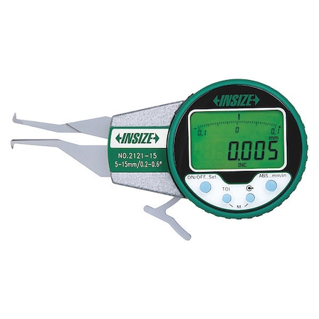 Insize Digital Caliper, 3" Jaw Depth, Steel 2121-51