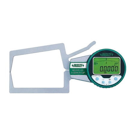 Insize Digital Caliper, 3" Jaw Depth, Steel 2131-21