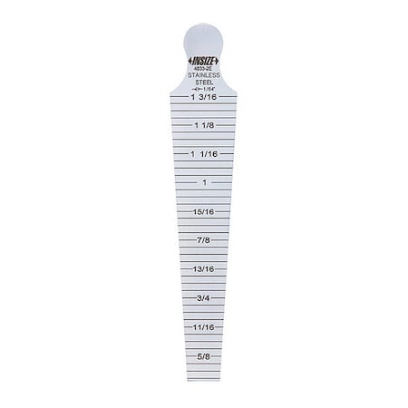 Insize Taper Gage, SS, 5.748" L, 5.51" Probe Depth 4833-1E