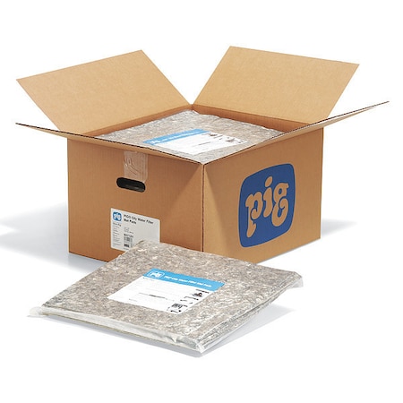 Pig Oil Water Filter Mat Pads, 18"L, 15"W, PK50 MAT1201