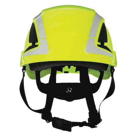 3M Reflective, Non-Vented, Hard Hat, X5000, ABS, 6 Point Ratchet, Type 1, Class E, Hi-Vis Green X5014X-ANSI