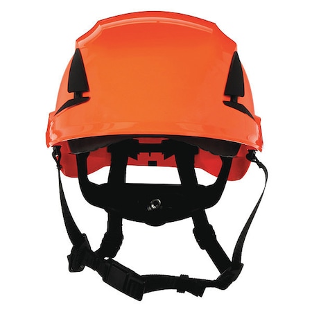 3M Non-Vented Hard Hat, X5000, ABS, 6 Point Ratchet, Type 1, Class E, Orange X5007-ANSI