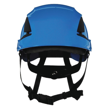 3M SecureFit Safety Helmet, Front Brim, Type 1, Class C, Vented, Ractchet (6-point), Blue X5003V-ANSI