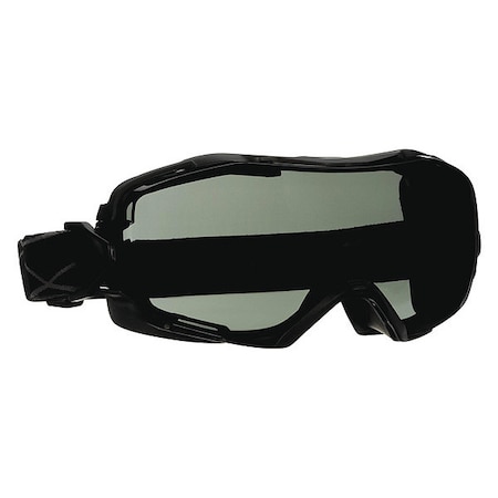 3M Safety Goggles, Gray Lens, Scotchgard Anti-Fog Lens, Direct Vented, Nylon Strap, 6000 Series GG6002SGAF-BLK