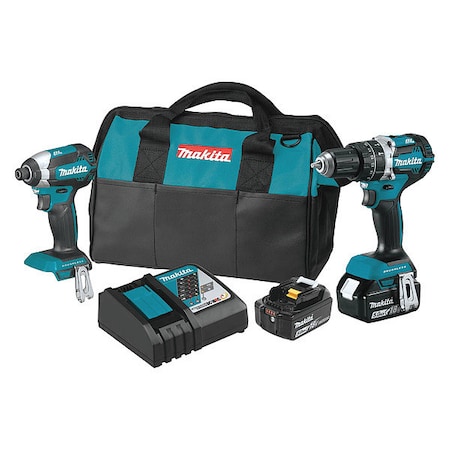 Makita 18V LXT Brushless 2-Pc. Combo Kit (5.0Ah) XT269T