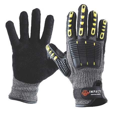 Impacto Impact Resistant Gloves, TPR Back, L, PR NS29200