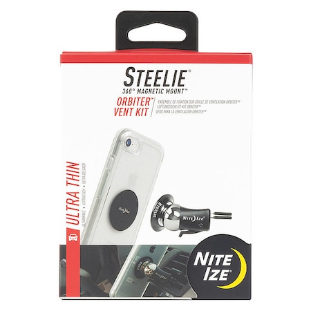 Nite Ize Cell Phone Car Mount Kit, Black/Silver STOVK-01-R8