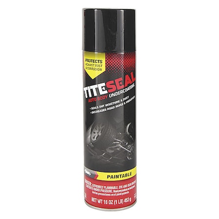 Titeseal Auto Body Undercoating, Black, 16 oz. T1616