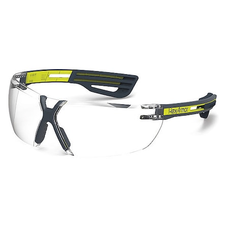 Hexarmor Safety Glasses, LT450, Clear Anti-Fog, Chemical-Resistant, Scratch-Resistant Lens, Polycarbonate 11-24001-02