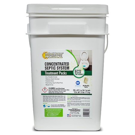 Instant Power Professional SepticSystem Treatment, Bucket, 200ct, Pacs 8864