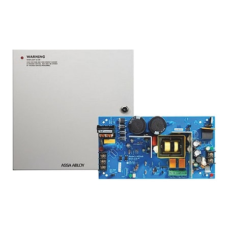 Securitron Power Supply, Steel, 14" L, 14" W, 4.75" H AQD6-16F2