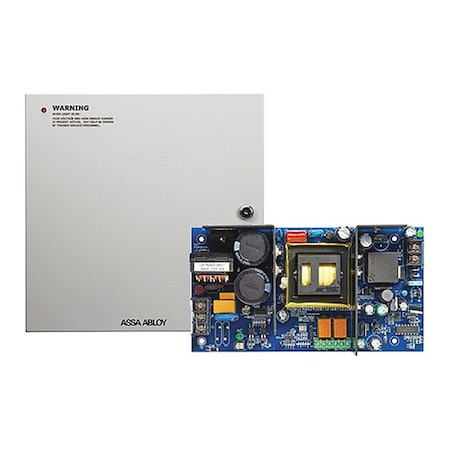 Securitron Power Supply, Steel, 14" L, 14" W, 4.75" H AQS2410
