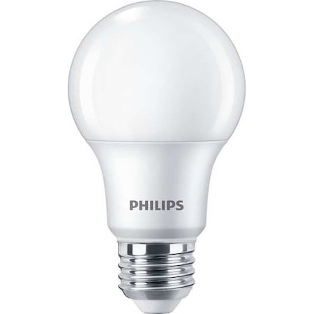 Philips LED Lamp, A19 Bulb Shape, 8.8W, Dimmable 8.8A19/PER/930/P/E26/DIM 6/1FB T20