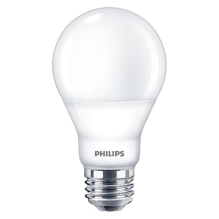 Philips LED Lamp, A19 Bulb Shape, 8.8W, Dimmable 8.8A19/PER/927-22/P/E26/WG 6/1FB T20