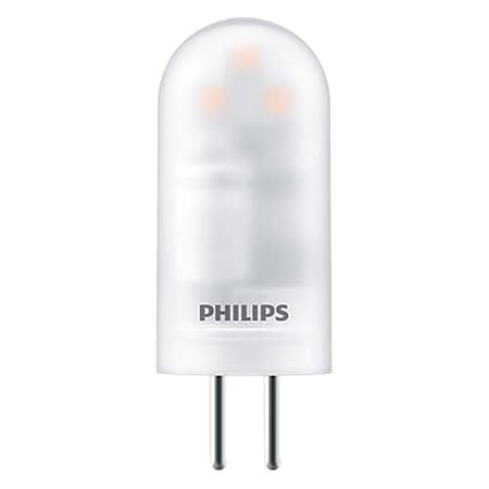 Philips LED Lamp, T3 Bulb Shape, 2.0W, 12V 2T3/LED/830/G4/ND 12V 6/1BC