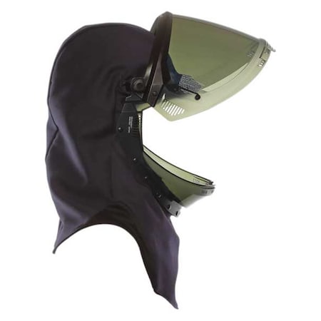 National Safety Apparel Arc Flash Hood, 4 PPE CAT, 40 cal/sq cm, Navy, Universal H65UQUQ40LF