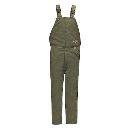 National Safety Apparel Bib Overalls, 40 cal/sq cm ATPV, 32 in Inseam, RevoLite(TM), Adjustable Strap C45NPQHLTXL32-NR