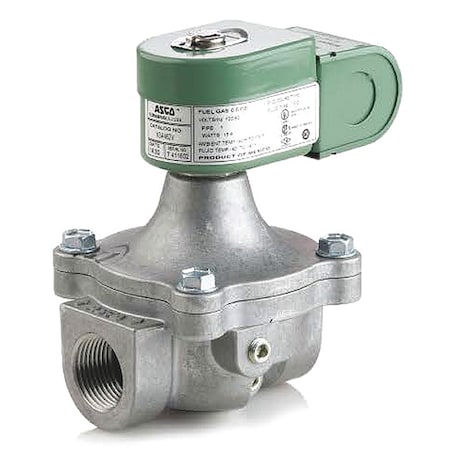 Asco Solenoid Valve, 2-Way, 2-Position, Normally Closed, 1/2 in Pipe Size, 120/60V AC, High Pressure K3A542V