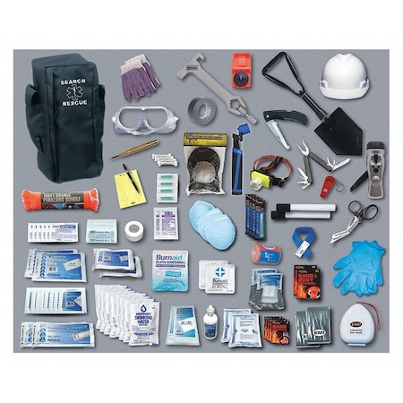 Emi Search and Rescue Basic Kit, 12 in W, Black 502