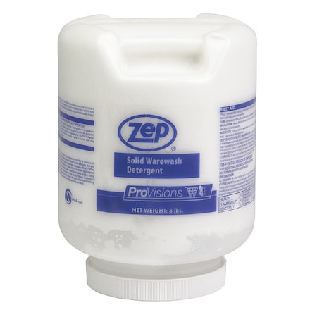 Zep Warewash Detergent, White, 8 lb., PK4 269501