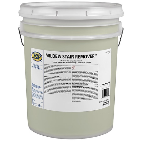 Zep Mildew Stain Remover, 5 gal, Bucket 147235