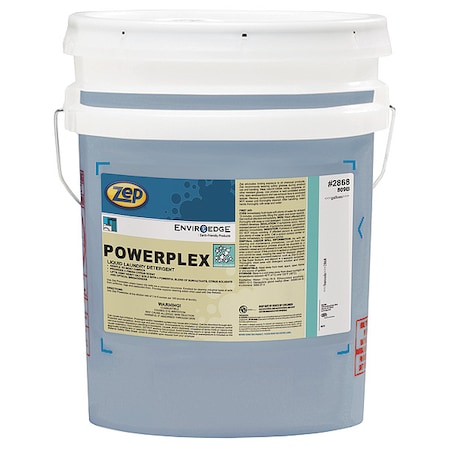 Zep High Efficiency Laundry Detergent, 5 gal Pail, Liquid, Citrus, Blue 286835