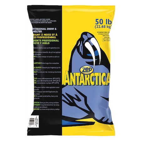 Zep Granular Ice Melt, 50 lb., Bag, Green, PK49 356649
