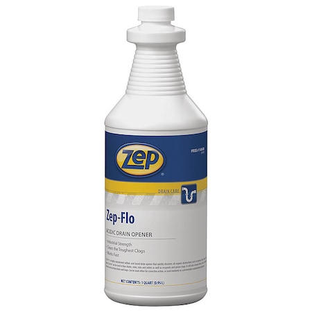 Zep Drain Opener, Bottle, 32 oz, Liq, PK6 168606