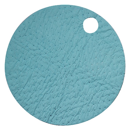 Zep Sorbent Pad, 4 gal, 22 3/4 in x 22 3/4 in, Universal, Blue, Polypropylene 229201