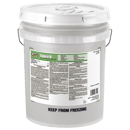 Zep Disinfectant Cleaner, 5 gal. Spray Bottle, Citrus, Colorless 67939