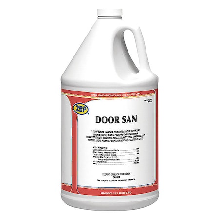 Zep Disinfectant and Sanitizer, Jug, Odorless, Colorless, 4 PK 236224