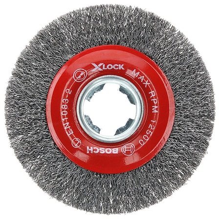 Bosch Wire Wheel Brush, 4-1/2" dia. Brush WBX418