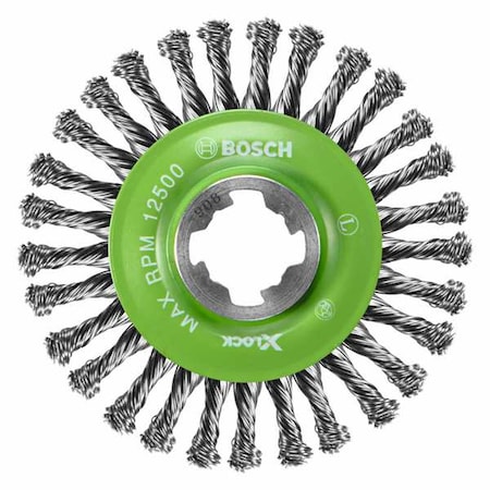 Bosch Wire Wheel Brush, 4-1/2" dia. Brush WBX409