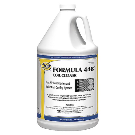 Zep Coil Cleaner, 1 gal, Bottle, Clear, PK4 120324