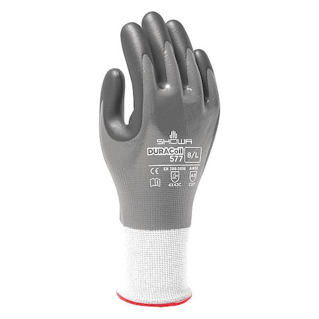Showa Cut Resistant Coated Gloves, Cut Level A3 , Foam Nitrile , Smooth , S 1 PR 577S-06-V