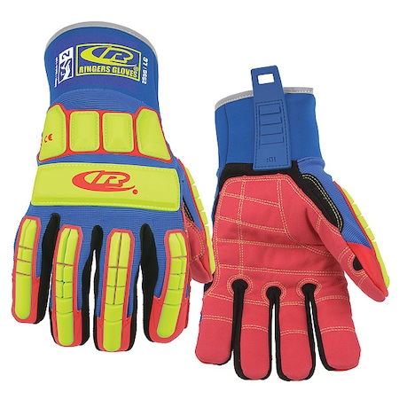 Ringers Gloves Impact Resistant Gloves, Blue, L, PR 259B