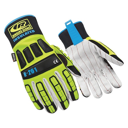 Ansell Impact Resistant Gloves, Green, 3XL, PR 261
