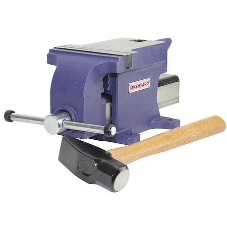 Westward Combination Vise, 3/8" dia. Hole 54ZV75