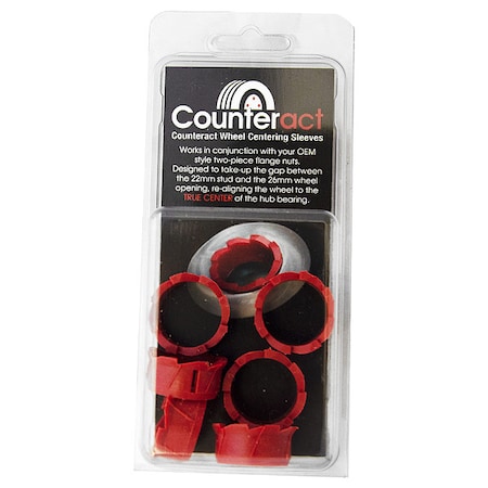 Counteract Wheel Centering Sleeves, PK6 WCS-B