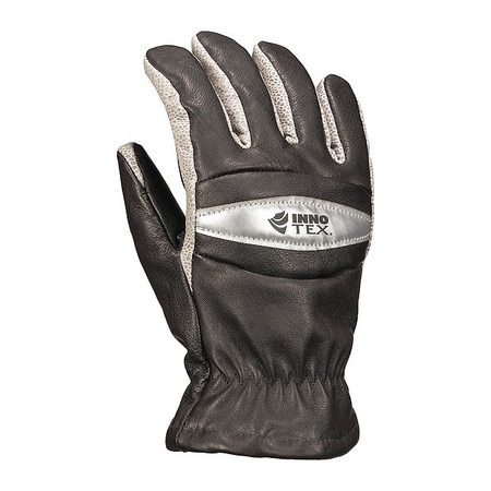 INNOTEX Firefighters Gloves, L, Black/Silver, PR INNOTEX885S